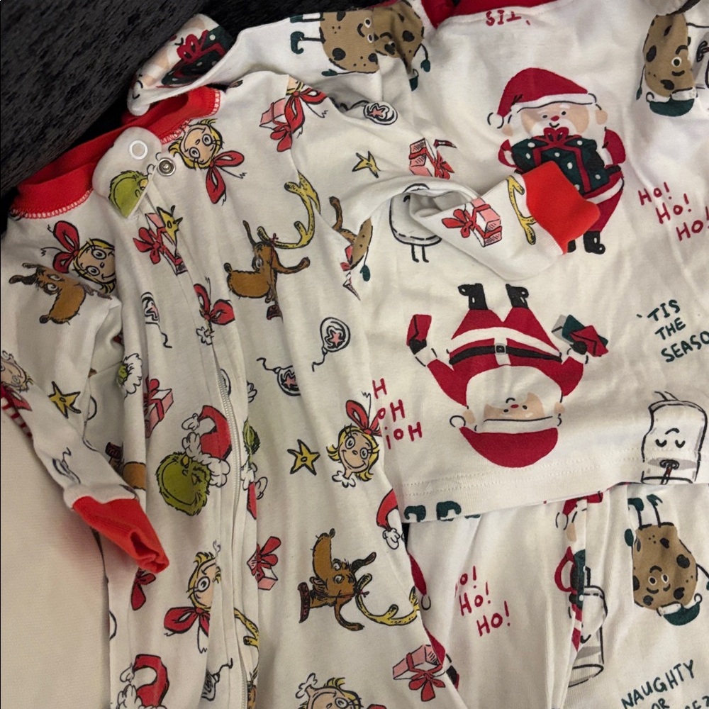 Boys 12mon Twin Christmas Pajama Bundle - Picture 3 of 7